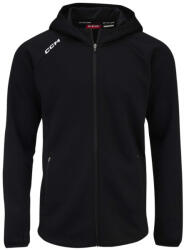 CCM LOCKER ROOM FLEECE FULL ZIP HOODIE Black Férfi-melegítőfelső XS