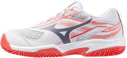 Mizuno Break Shot 5 Jr. Clay White/Blue Granite/Calypso Cor Gyerekteniszcipő EUR 38, 5
