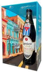 Legendario Elixir de Cuba 7 éves rum díszdobozban 2 pohárral DRS (0, 7L / 34%) - goodspirit