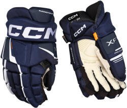 CCM Tacks XF PRO Navy/White Junior Hokikesztyűk 11 hüvelyk