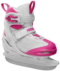 Roces Moody X Girl állítható jégkorcsolya, white-pink 30-35