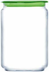 Luminarc Plano Üvegtároló - 1000 ml - Zöld Fedővel (883314843910)