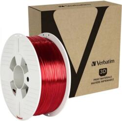 Verbatim 55054 EREDETI PET-G filament 1.75 mm 1 kg Piros átlátszó (55054)