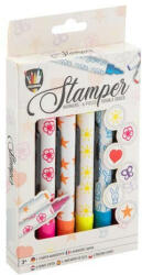 Grafix 6 db Bélyegzős Filctoll Készlet - Vidám Színek (CA150093)