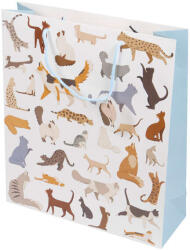  Macskás Ajándéktáska - Papír - 35x40x12 cm