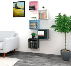 Leziter Boxie - Nyitott Fali Szekrény - 40x40x37 cm, Petrolkék (LBX404037NYPK)