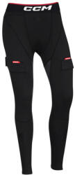 CCM Jill Black Senior Kompressziós nadrág szuszpenzorral XS