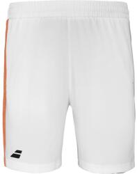 Babolat Play Short Men White/Orange Férfirövidnadrág XL