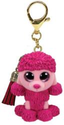 Ty Mini Boos Kulcstartó - Patsy Rózsaszín Pudli - 6 cm (68181)