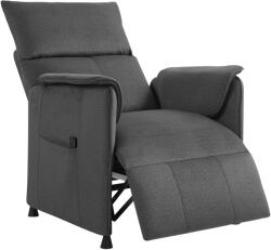 Homcom Csendes Elektromos Relaxfotel Lábtartóval Fekete