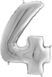  Fólia Lufi 4-es Szám - Ezüst - 65 cm (03010)