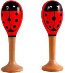  Fa Marakaszok - Katicás/Virágos - 2 db - 15 cm (06995)