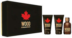 Dsquared2 - Wood for Him szett II. 50 ml eau de toilette + 50 ml after shave balzsam + 50 ml tusfürdő
