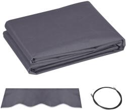 Outsunny Csereanyag Kihúzható Napellenzőhöz UV 30+ Szűrés, 3, 47x2, 4 m, Szürke