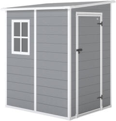 Outsunny fém kerti fészer, szürke