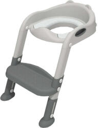 Leziter WC Szűkítő Lépcsővel - 3 az 1-ben - Szürke (HB-PVC002-PW)