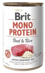 Brit Nedves kutyaeledel, Brit Mono Protein, Marha és rizs, 400 g (133295)