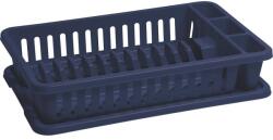 Keter Edényszárító tálcával sötétkék 42x26, 5 cm (3253924832722)