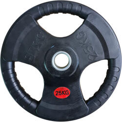  Csere gumírozott tárcsa fogantyúkkal 25 kg - átmérő 50 mm