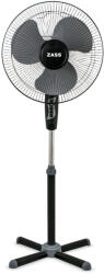 ZASS ZF 1604 talapzatos ventilátor, 41 cm átmérő, 45 W, Halk és erős motor, Fekete szín