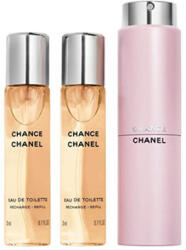 CHANEL - Chance (eau de toilette) (Twist & Spray) 3 x 20 ml (parfümtok + utántöltők)