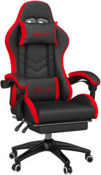 Vinsetto Állítható Magasságú Gamer Szék, Ergonomikus Gamer Szék Összecsukható Háttámlával, 65x65x121-129 cm, Fekete