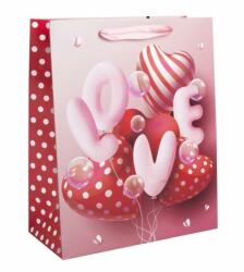 Szerelem Lufik Papírtáska - Ajándékcsomagolás - 26x32 cm (92489)