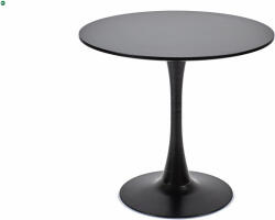  Elegáns Kerek Étkezőasztal 70 cm. Átmérő. Mdf Asztallap, Fém Talp - Jesolo