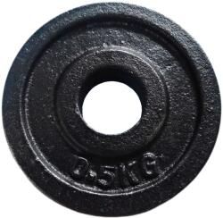 Kubi sport Öntöttvas Súlyzótárcsa - 0, 5 kg - 25 mm