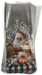  Mikulászacskó műanyag 15x35 cm Ajándékdobozos átlátszó