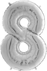  Fólia Lufi - 8-as Szám - Ezüst - 65 cm (03025)