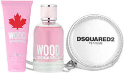 Dsquared2 Wood For Her Ajándékcsomag - 100ml Parfüm, 100ml Tusfürdő, Pénztárca
