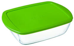 Pyrex Cook& Store Üvegtál Műanyag Fedővel - 23x15 cm, 1 liter (5904134327376)