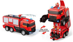 RC transzformer tűzoltó autó, vizet spriccel (64791)