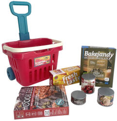  Húzható bevásárlókocsi játék élelmiszerekkel - pepita