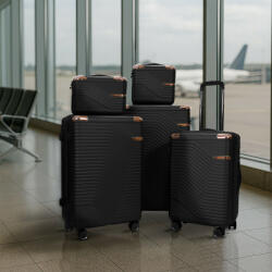 Leziter TraveLux Urban kisméretű kézi bőrönd keményfedeles 28x36x16 cm (833-BL14)