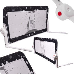  Biztonsági Kapu Korlát Ágyvédő 150 cm Fekete