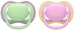 Philips Zalăgălki Philips Avent - Ultra Air, 6-18 luni, cu cutie, 2 bucăți, verde/roz (SCF087/12)