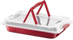 Ambition Cherry tepsi műanyag fedővel 42x29x5 cm (5904134830142)