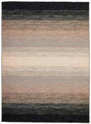 Rezas Fekete És Szürke Gyapjú Kilim Szőnyeg 200x80 cm