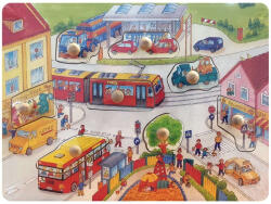 Fa Jármű Kirakó - 9 Darabos Autós Puzzle (24835)