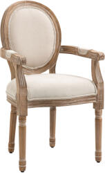 HomCom Fa Étkezőszék, Krémfehér