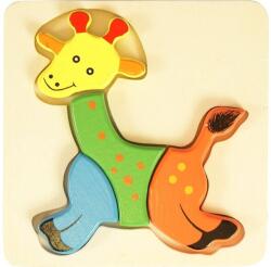 Fa puzzle - zsiráf - számos (00128)