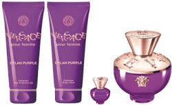 Versace - Dylan Purple szett IV. 100 ml eau de parfum + 5 ml eau de parfum + 100 ml testápoló + 100 ml tusfürdő