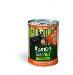Monge BWild Grain Free Mini Adult kutyakonzerv - kacsa sütőtökkel és cukkinivel 400 g (149273)