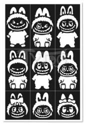 TyToo Labubu sablon szett (KKCST4530068) - pepita