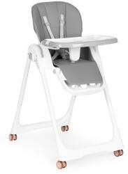  Etetőszék állítható magasság eco-bőr pántok dupla tálca sötétszürke - pepita - 67 490 Ft