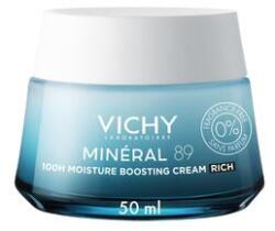 Vichy MINERAL89 akár 100 órás hidratáló arkcrém - gazdag állag- Illatmentes 50ml