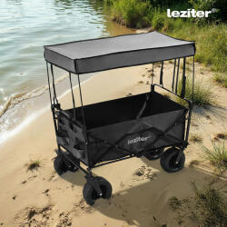 Leziter Strandkocsi prémium tető szürke