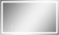 Homcom Megvilágított Fürdőszobai Tükör Állítható LED Lámpákkal és Páramentesítő Bevonattal, 100x60 cm, Átlátszó